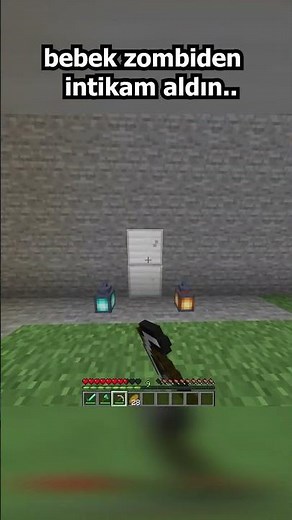 You got your revenge on the Baby Zombie in Minecraft!