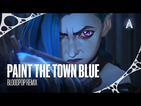 Ashnikko - "Paint The Town Blue (BloodPop Remix)" (from Arcane Season 2) [Official Visualizer]