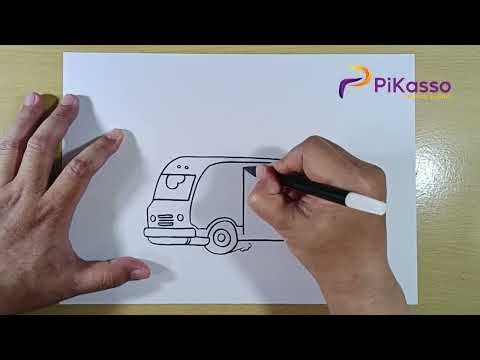 How to Draw Camper Van Sprinter style