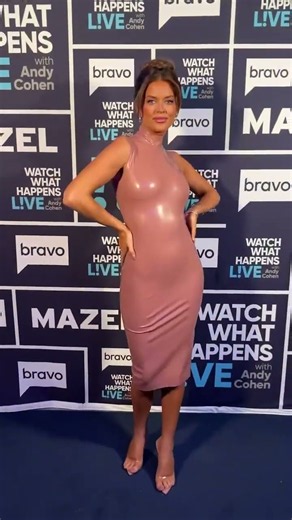 Salley Carson in Latex Dress