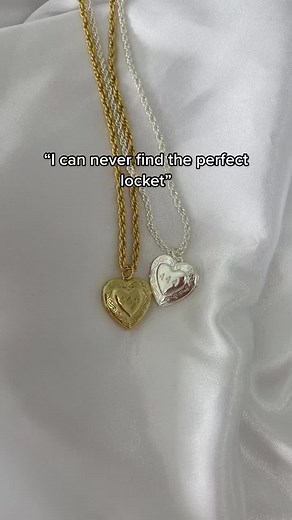 Heart Locket Jewelry Collection - Gold & Silver Necklaces