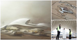 Zaha Hadid Architects' Bee’ah Headquarters Tops Out in UAE
