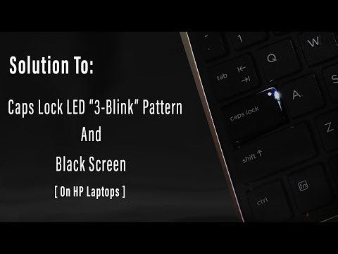 Solving Caps Lock "3-Blink" LED Pattern And Black Screen On HP Laptop | Easy Step-by-Step Guide