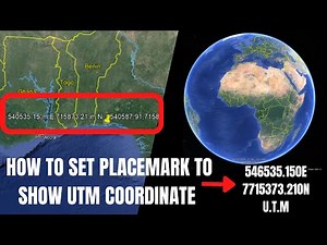 Google Earth | how to set and display UTM coordinate on google earth |