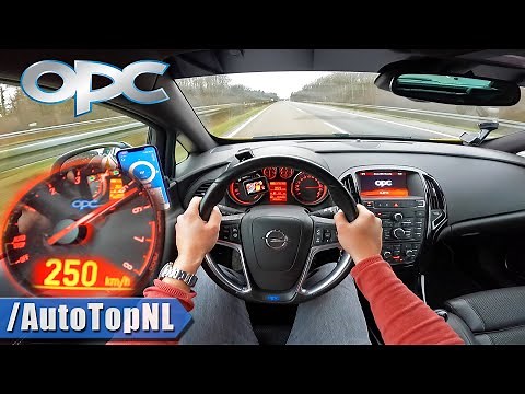 OPEL ASTRA J OPC *250KM/H* TOP SPEED POV on AUTOBAHN [NO SPEED LIMIT] by AutoTopNL
