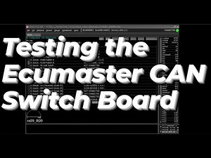 Testing the ECUMaster CAN Switch board on the Life F88 ECU CAN-BUS