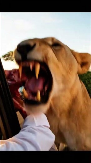 Lioness Steals Raw Meat From Tourist’s Hand – Wild Safari Moment!
