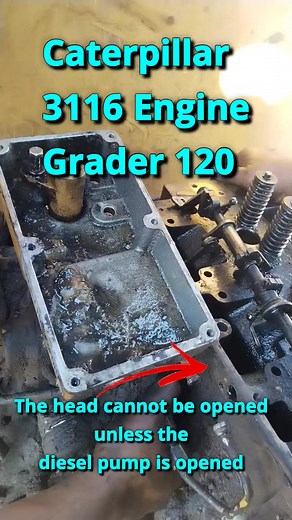 11K views · 43 reactions | The head cannot be opened unless the diesel pump is opened 3116 Engine Caterpillar Grader 120 #3116Engine #Caterpillar #Grader120 #work #today #mechanicarif #repair #engine | 헠험헖헛헔헡헜헖 | Facebook