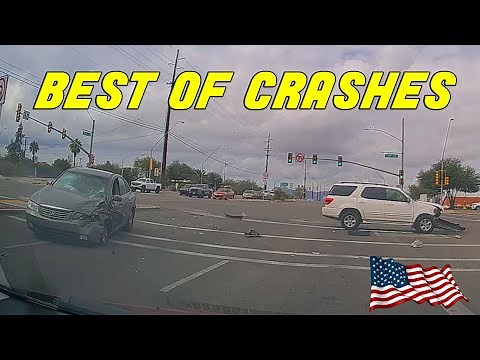 BEST OF Accidents, Hit And Run, Road Rage, Bad Drivers, Brake Check, Instant Karma | USA CANADA 2023