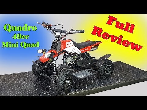 Quadro 49cc - FULL REVIEW - 50cc Mini Quad from Nitro Motors