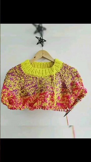 ¡Súper fácil! Suéter Top-Down degradado sin costuras #niquelashilachas #tejido