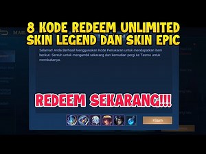 8 KODE REDEEM UNLIMITED SKIN LEGEND GRATIS!!!