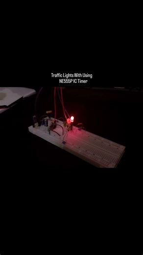 NE555P IC Timer ile Trafik İşığı #circuit #circuitdiagram #eee #electronic #engineering