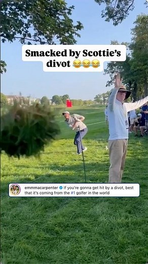 A unique souvenir courtesy of Scottie Scheffler 😂