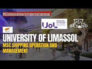 MSc Shipping operations and Management | Distance learning program | University of Limassol