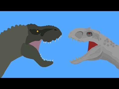 Indominus Rex vs V-Rex l Animation l