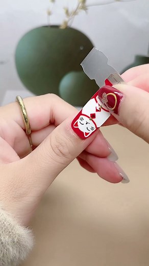 Nail sticker - Easy nail design idea