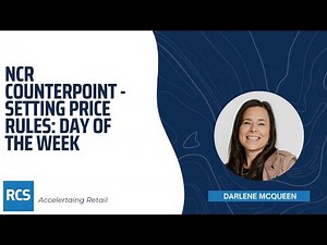NCR Counterpoint - Setting Price Rules: Day of the Week
