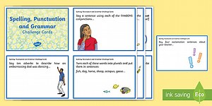 SPaG Challenge Cards