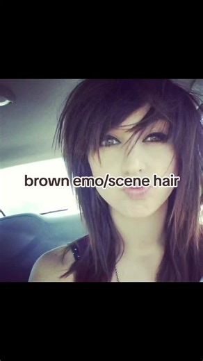 Brown Hair Ideas: Emo and Scene Styles for 2000s Fashion