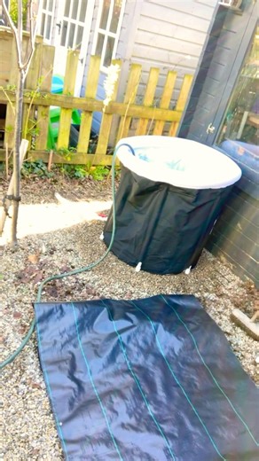 Set up and install Aldi Bestway inflatable ice bath on pea gravel