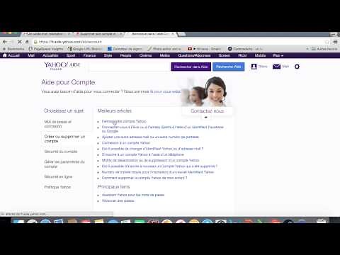 Supprimer un compte Yahoo