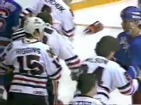 Rangers Blackhawks Bench Clearing "Brawl" Dec 28, 1983