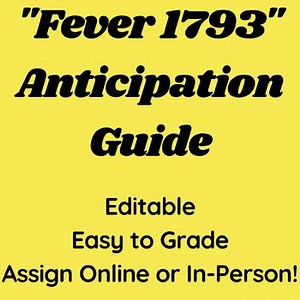 Fever 1793 Anticipation Guide
