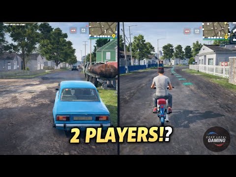 This Open World Game Has 2 Player Splitscreen?! | MadOut 2 (PC Using Android Emulator)