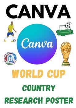 World Cup Poster in Canva – Digital Activity for Students 4th-9th Grade