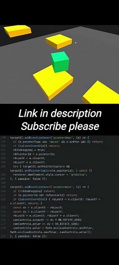 3D game using JS and Three.js library #programming #javascript