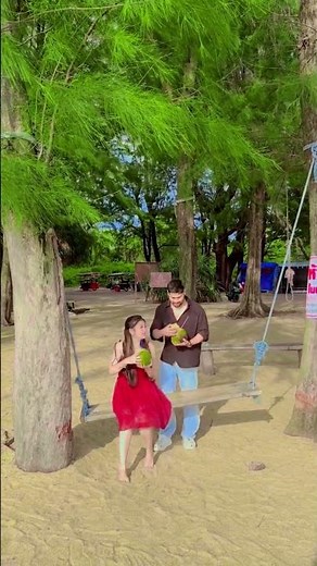 Thailand ..Coconut water, beach swings & you 🥥🌴🌊Swings, waves, and my favorite#trendingshorts