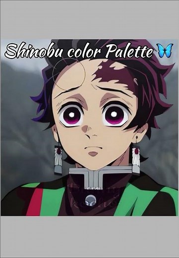 Shinobu Color Palette #demonslayer #kimetsunoyaiba #shinobukocho #colorpalette#fyp #shorts#fypシ