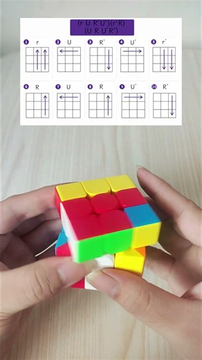 Learn To Solve A Rubik's Cube 3x3 (OLL-34) #rubik #rubikscube #cube #speedcube #rubikscube3x3