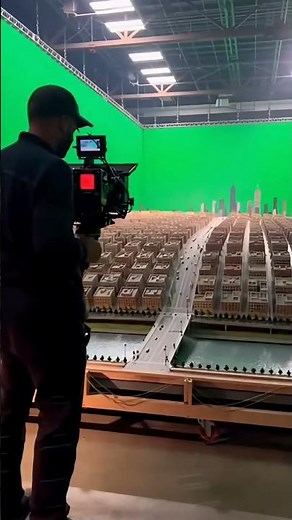 Inception Behind the Scenes: Maket Set Behind the City Destruction