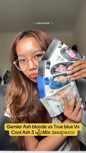 Garnier Ash Blonde vs True Blue vs Cool Ash Color Comparisons
