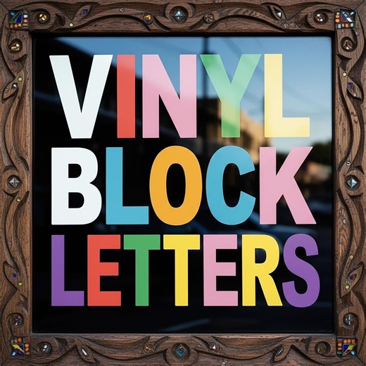 Sticker Decal Sign Block Letter Lettering Name Vinyl Custom Text Font Wall Decoration - Etsy