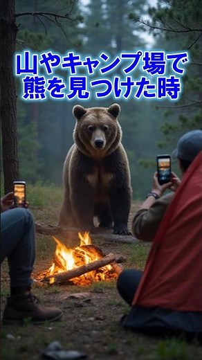 山やキャンプ場で熊を見つけた時 #熊対策 #アウトドア #登山#ハイキング #山歩き##アウトドア #自然#自然と共に #トレイルランニング #トレイルラン