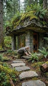 Incredible Skills! Old Man Builds a House and Pool in the Jungle 🔥🌴