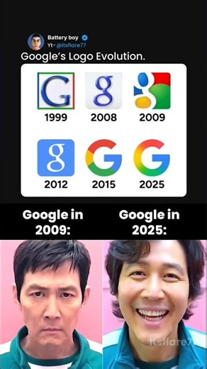 Google Logo Evolution: Now vs Then 💀