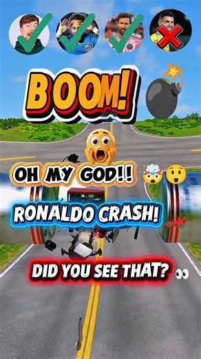 Electric Car vs Deep Water Trench! 🌊⚡ #gaming #messi #ronaldo #carcrash #beamngdrive #new