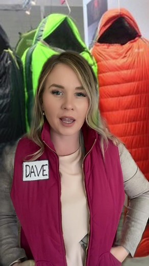 When you’re a woman shopping for outdoor gear. Dave strikes again with sleeping bags. #outdoosygals #womenwhohike #adventurewomen #womenwhohike