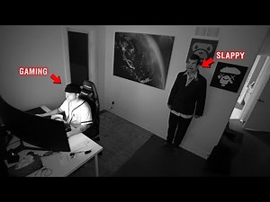 CAUGHT SLAPPY ON OUR SECURITY CAMERAS AT 3 AM!! *GOOSEBUMPS*
