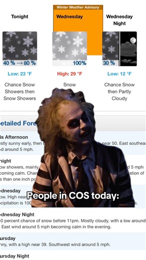 There's snow in the forecast, COS! For winter driving tips, visit: https://www.codot.gov/.../winter-driving/winter-preparedness | City of Colorado Springs