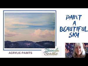Paint a Beautiful Sky in Acrylics Step by Step