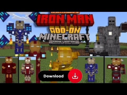 IRON MAN Addon in Minecraft 🔥 | Suit Up, Fly & Blast Like Tony Stark!