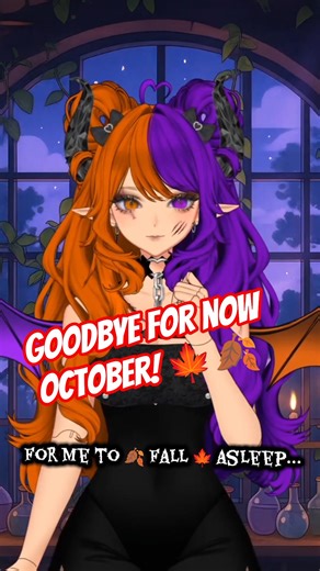 It's time to for Spooky Alt to FALL asleep...🍁🍂 #vtuber #gamingchannel #fall #envtuber