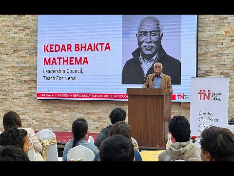 Mr. Kedar Bhakta Mathema | Keynote speech during Fellowship Awaits 2023