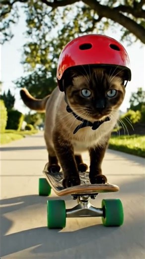 Cat Skateboarding 🐱 || Animations