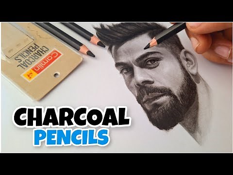 How to Use (Control) CHARCOAL PENCILS - For Beginners